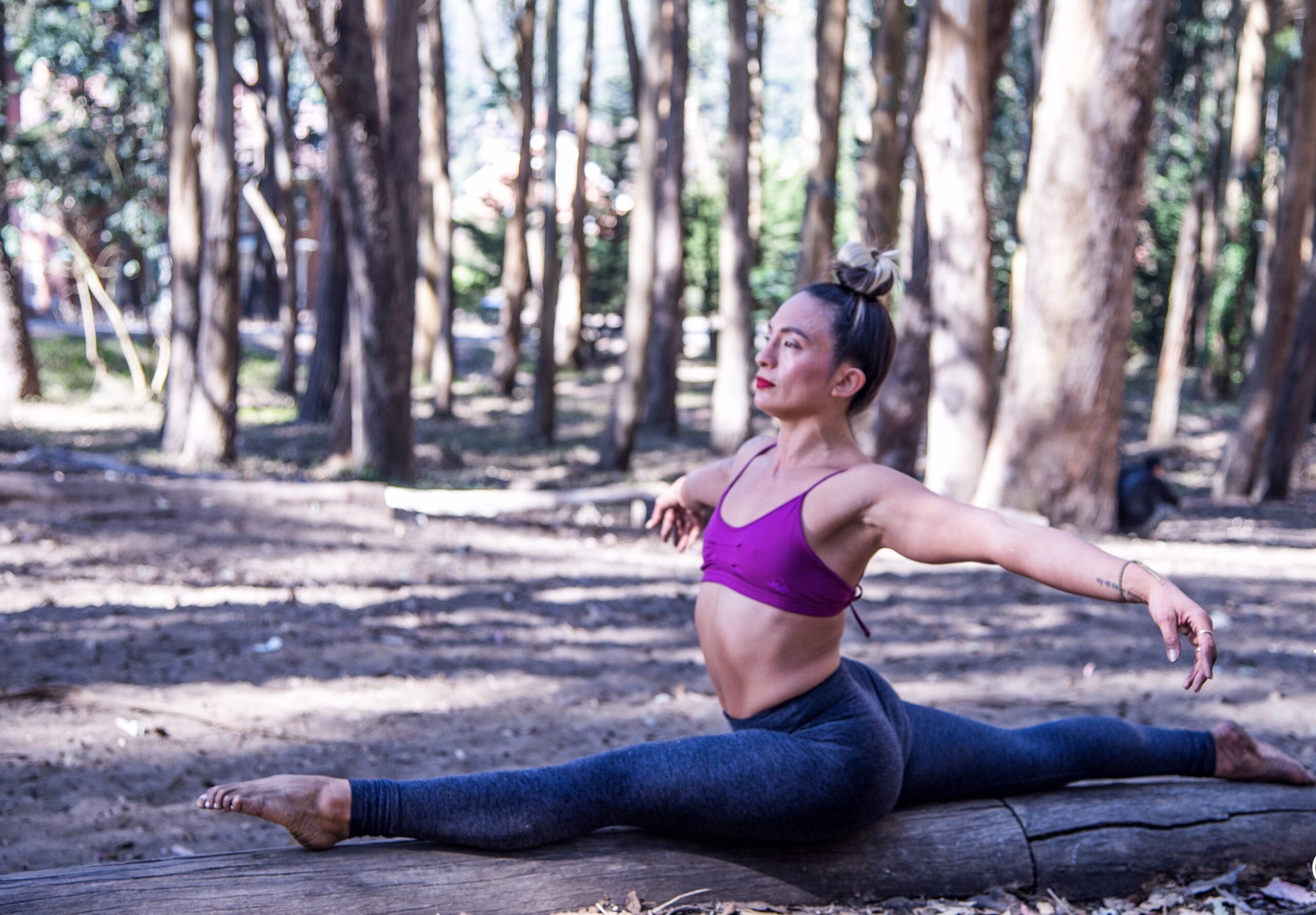 Christie Rafanan Yoga Garden SF yoga teacher ashtanga rocket vinyasa san francisco california woods splits hanumanasana