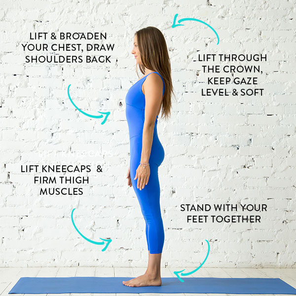 How to work the feet, legs and pelvis in Tadasana